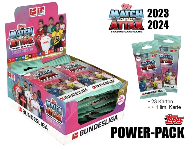 Topps Match Attax Bundesliga 2023/2024 power pack (fat pack) - 1 bucată
