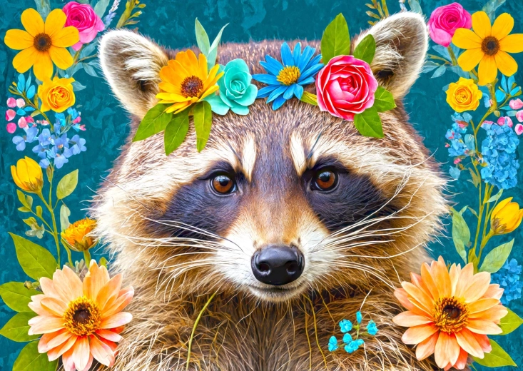 ENJOY puzzle raton floral 1000 de piese