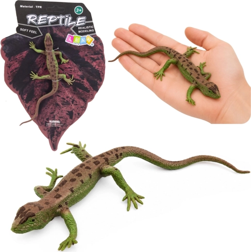 Figurină realistă din cauciuc – șopârlă comună, 15 cm