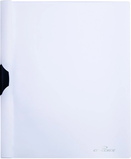 Mapă pentru documente A4 cu clips lateral CONCORDE, albă