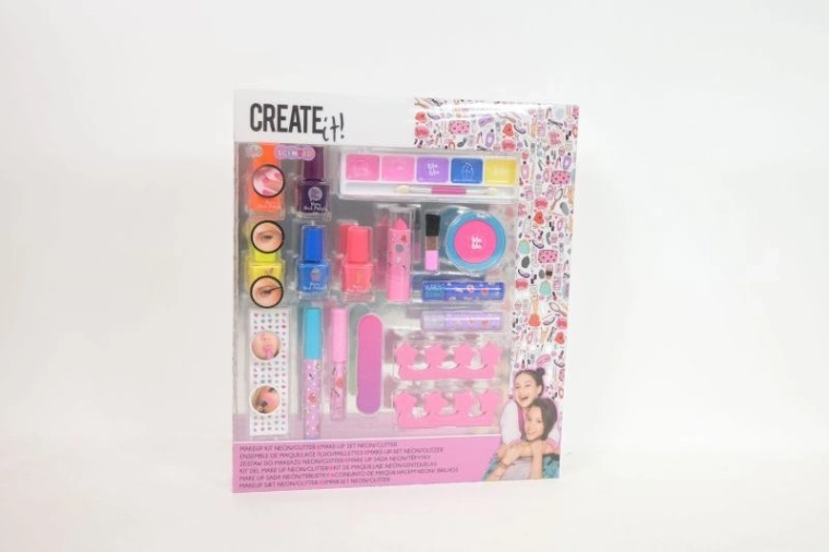 Create it! cutie de machiaj neon și sclipici