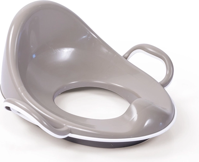 Șezut antiderapant pentru toaletă cu spătar înalt, gri