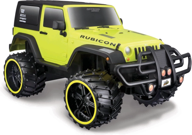 Maisto RC Jeep Wrangler Rubicon off-road galben 1:16