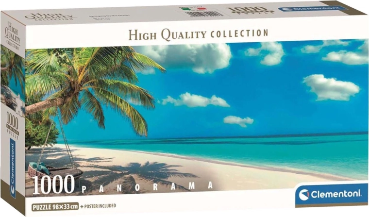 Puzzle panoramic Leagăn la ocean 1000 piese CLEMENTONI