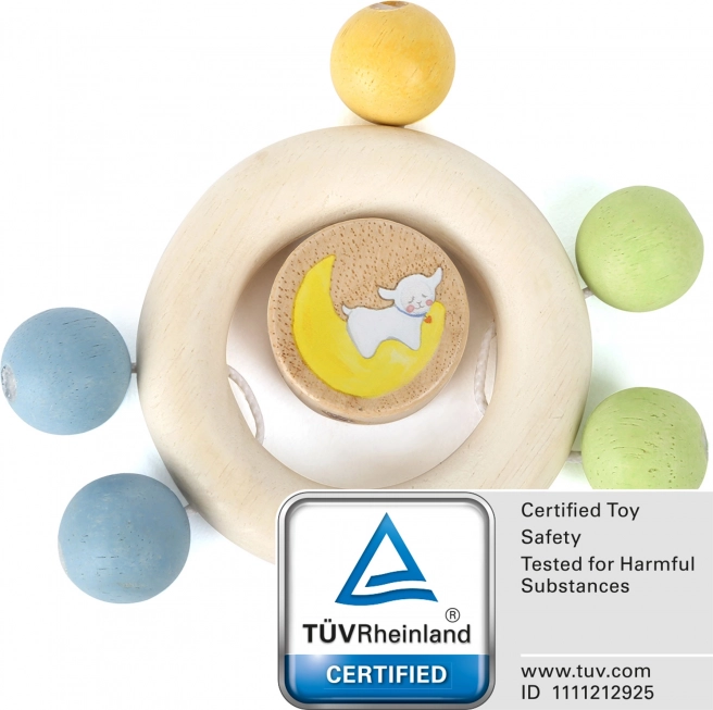 Jucărie de zgomot mică din lemn Lotta