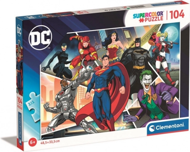 Puzzle 104 piese Super Color DC Comics