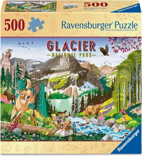 Puzzle Ravensburger Parcul Național: Ghețar 500 piese