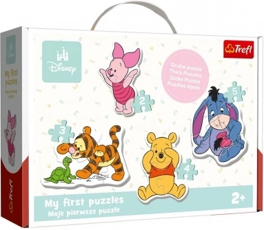 Puzzle pentru bebeluși Ursulețul Winnie și prietenii 14 piese