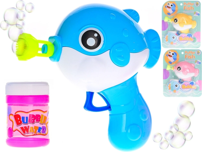 Peștișor cu baloane de săpun cu mecanism de inerție 16 cm