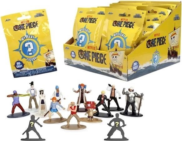 Figurină metalică de colecție JADA One Piece în săculeț surpriză - 1 bucată