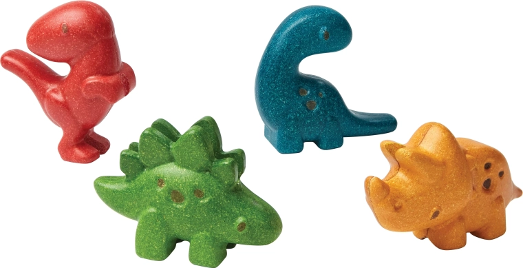 Set de dinozauri din lemn Plan Toys