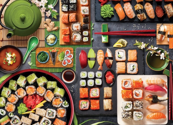 Puzzle EUROGRAPHICS Masă cu sushi 1000 piese