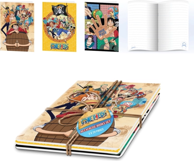 One Piece set de caiete A5 (3 buc.)