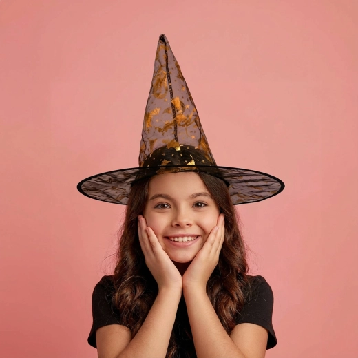 Pălărie de vrăjitoare pentru Halloween - 1 bucată