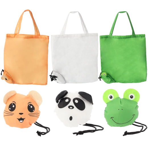 Geantă de cumpărături pliabilă cu motive animale 42 × 45 cm