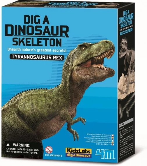 Săpături schelet de dinozaur T‑Rex – set educativ