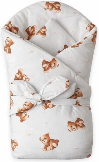 Scutec pentru înfășat New Baby Sweet Baby Bears 80 × 80 cm
