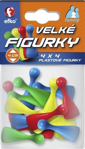 Efko Family figurine mari colorate pentru jocuri de societate – 16 buc.