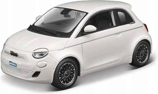Model Fiat 500E 2023 alb la scara 1:24