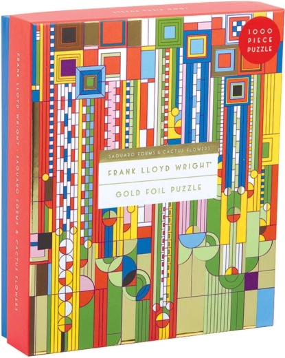 Galison puzzle frank lloyd wright saguaro cactus and forms 1000 piese metalic
