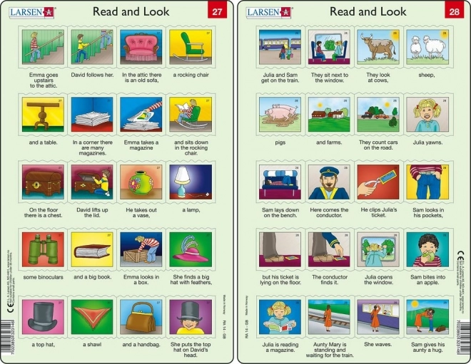 Puzzle engleză – propoziții mai lungi, 20 piese