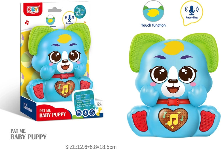 Câine de pluș vorbitor cu efecte 12 cm