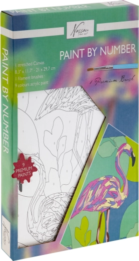 Pictură după numere – flamingo