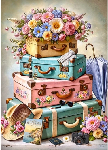 Puzzle Cherry Pazzi Pregătiți de plecare! 1000 piese