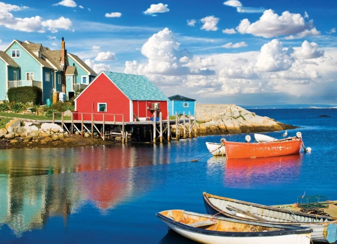 Puzzle EUROGRAPHICS Peggy's Cove, Noua Scoție – 1000 piese