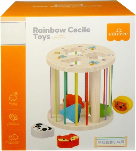 Sorter de forme din lemn cu șnururi elastice
