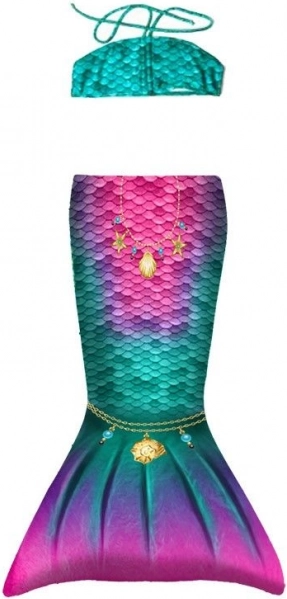 Costume de baie pentru copii cu motiv de sirenă