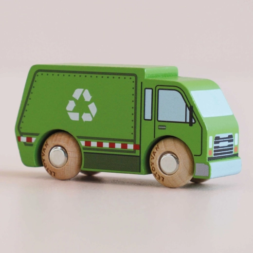 Mașinuță de reciclare din lemn Le Toy Van Rudy GT200