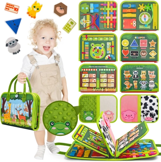 2Kids Toys carte senzorială busy cu animale