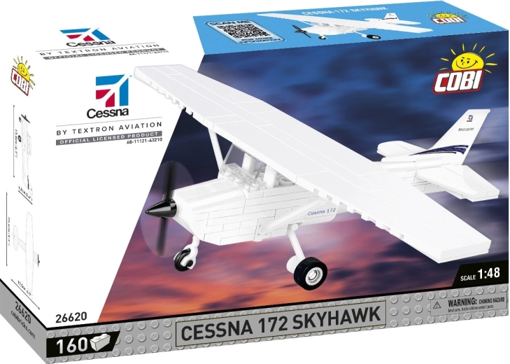 Cobi set de construcție Cessna 172 Skyhawk 160 cărămizi albă