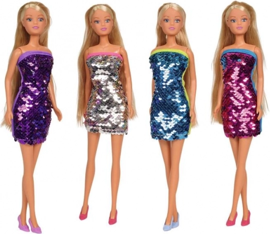 păpușă Steffi Love Swap – rochie sclipitoare cu schimbare de culoare