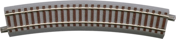 ROCO geoLINE șină curbă cu pat de balast R502,7 mm, 22,5°, H0