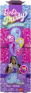 Păpușă Barbie Party Reveal glamour pentru petrecere, mov