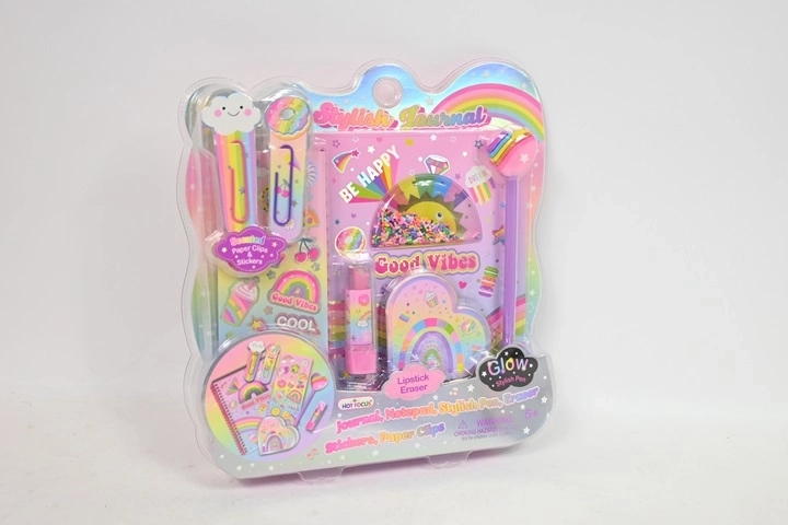 Hot Focus jurnal spiralat curcubeu cu accesorii