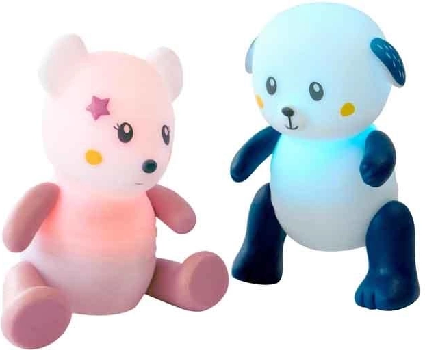 Pabobo lampa de noapte LED Lumilove Rainbow cățeluș albastru