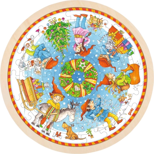 Puzzle din lemn de Crăciun x-mas - 1 bucată