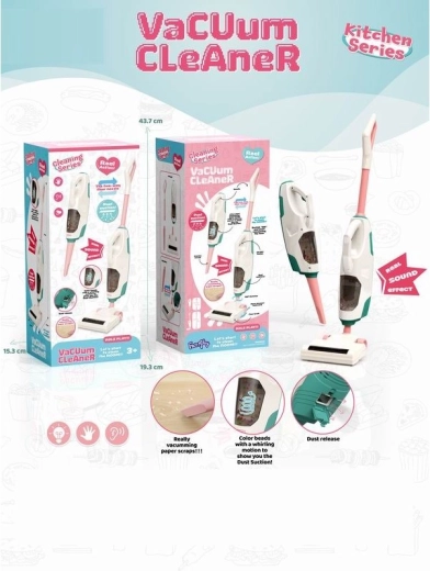 Jucărie – aspirator vertical pe baterii