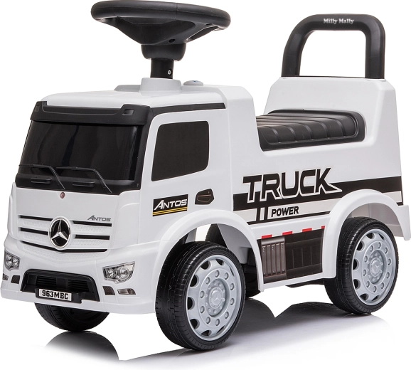 Milly Mally vehicul de împins pentru copii Mercedes-Benz Antos alb