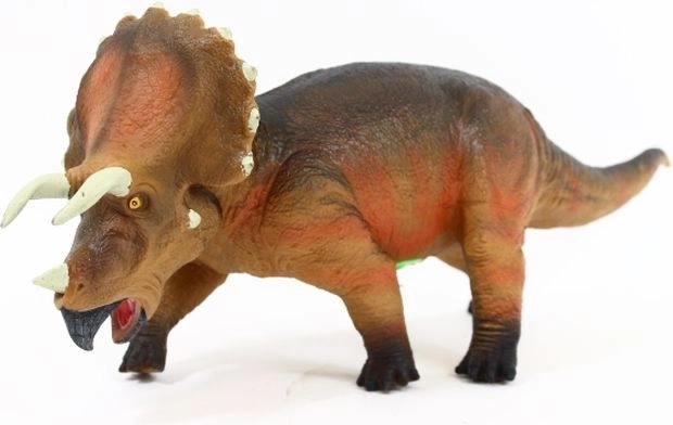 Dinozaur Triceratops cu sunete 45 cm