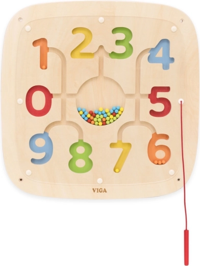 Tablă educațională magnetică Viga Toys cu cifre