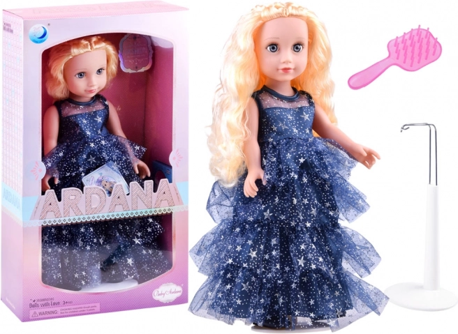 Păpușa ARIANA în rochie de bal cu steluțe