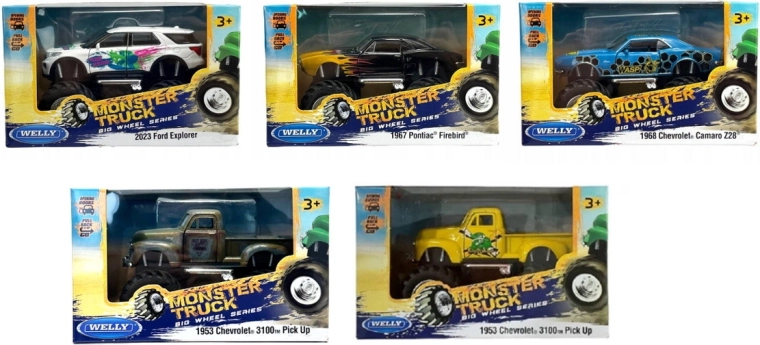 Monster truck Welly Big Wheel – vehicul off-road cu roți mari