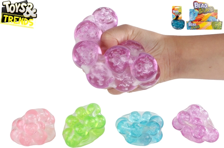 Minge antistres cu biluțe crocante 9 cm TOYS&TRENDS