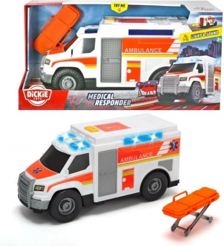 Ambulanță cu efecte și targă, 30 cm