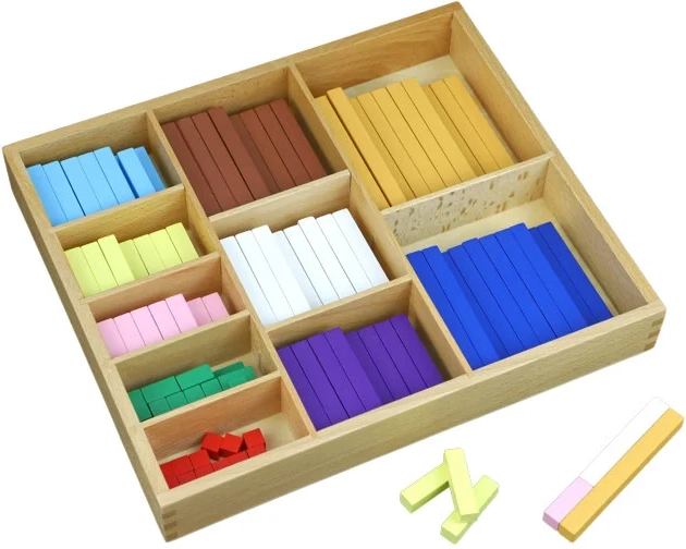 Moyo Montessori bețișoare colorate pentru numărat