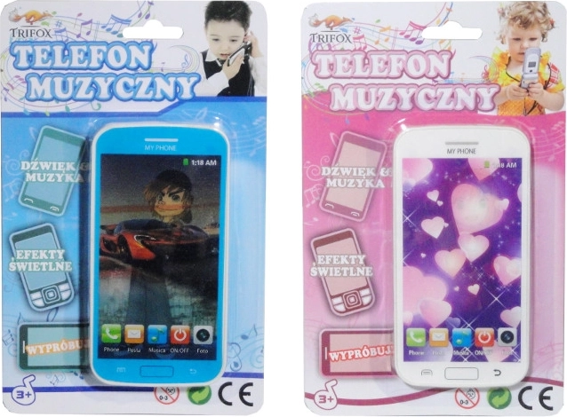 Telefon inteligent pentru copii, cu baterii, lumini și sunete